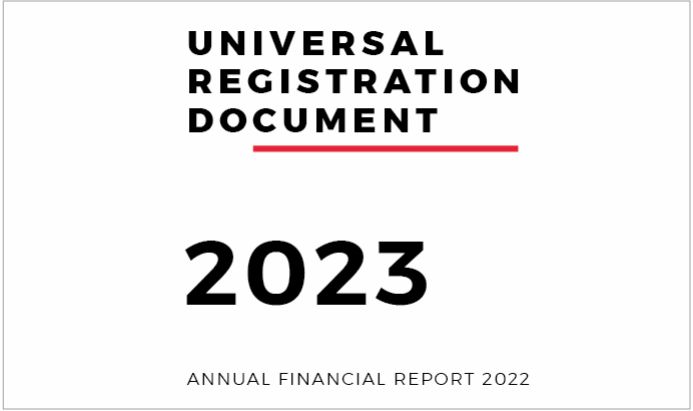 Universel Registration Document 2023 - Annual Financial Report 2022