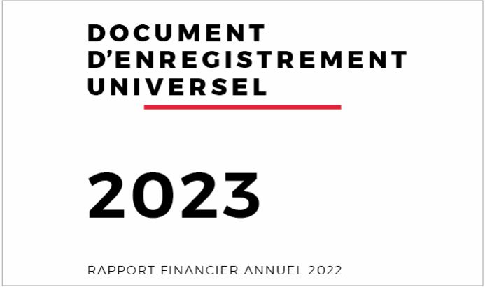 Document d'Enregistrement Universel 2023 - Rapport financier annuel 2022